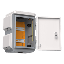 Gabinete de Protección IP / Acero SPCC / 180 x 340 x 160 mm / IP55 / Rieles DIN / Montaje Vertical u Horizontal / 4 Placas Laterales Externas