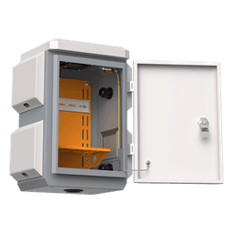 Gabinete de Protección IP / Acero SPCC / 180 x 340 x 160 mm / IP55 / Rieles DIN / Montaje Vertical u Horizontal / 4 Placas Laterales Externas