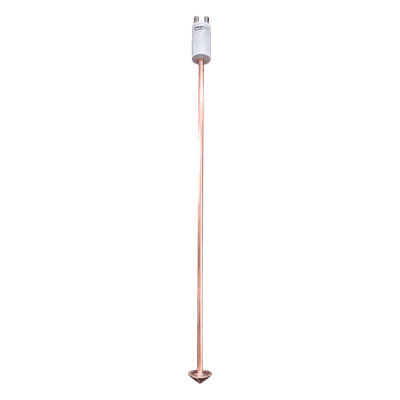 Electrodo de Puesta a Tierra / 20A / Cobre Electrolítico / Filtro Equipotencial Autoconectable / Compuesto 6 kg / 114 cm (3.74 ft)