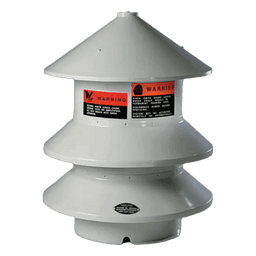 Sirena electromecánica omnidireccional / 102 dBc a 30.5 m (100 ft) / 2 HP / 120V CA/CC / Alcance 305 m (1000 ft)