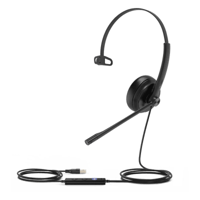 Yealink UH34 Mono, versión Microsoft Teams, cancelación de ruido profesional USB-A con indicador de ocupado