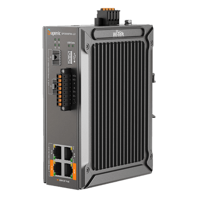 Switch Industrial Administrable / 4 Puertos PoE Gigabit / 2 SFP 2.5Gbps / PoE 120W / -40℃ a 75℃ (-40℉ a 167℉) / Sin Ventiladores