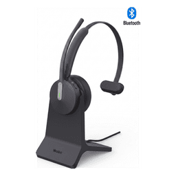 Auriculares mono Yealink BH70 edición MS con base de carga / Bluetooth 5.3 con adaptador USB C&A / 35 horas de conversación / Cancelación de ruido con 3 micrófonos