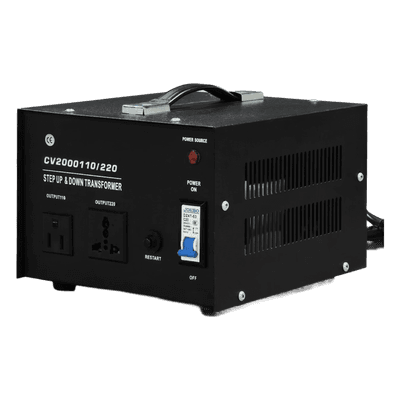 Convertidor de Voltaje / 2000 VA / 110 Vca / 220 Vca / Monofásico / Eficiencia ≤98%