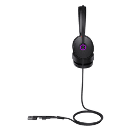Auriculares Yealink UH48 Dual con cancelación de ruido activa por IA para Microsoft Teams, USB-C/A e indicador de ocupado