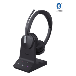 Auriculares estéreo Yealink WH64 edición UC/ Base DECT y auriculares con Bluetooth integrado/ Triple conexión/ Cancelación de ruido con 3 micrófonos