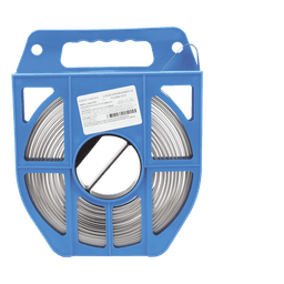 Fleje de Acero Inoxidable / Ancho 3/4 pulgadas / Grosor 0.70 mm / Largo 30.5 m (100 ft) / Resistencia 7.5 kN