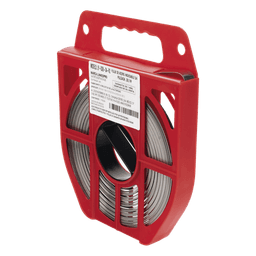 Fleje de Acero Inoxidable / Ancho 3/4 pulgadas / Grosor 0.70 mm / Largo 30.5 m (100 ft) / Resistencia 7.5 kN