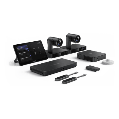 Sistema de Videoconferencia Yealink MVCS90 para Microsoft Teams Rooms ideal para Salas Grandes con Seguimiento Inteligente y Audio Profesional.