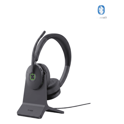 Auriculares estéreo Yealink BH74 edición MS con base de carga / Bluetooth 5.3 con adaptador USB C&A / Cancelación activa de ruido / 32 horas de conversación