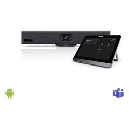 Barra de Videoconferencia A10 de Yealink para Salas Pequeñas con Android Integrado para Microsoft Teams y Modo BYOD - Incluye Panel Touch