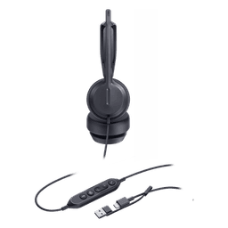 Auriculares Yealink UH42 Dual con cancelación de ruido para Microsoft Teams, USB-C/A e indicador de ocupado