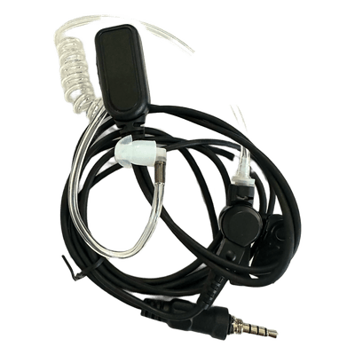 Micrófono Audífono de Solapa Para Radio Marino TXM52 / Tubo Acústico Transparente / 2 Cables / Audio Nítido en Transmisión y Recepción