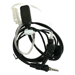 Micrófono Audífono de Solapa Para Radio Marino TXM52 / Tubo Acústico Transparente / 2 Cables / Audio Nítido en Transmisión y Recepción