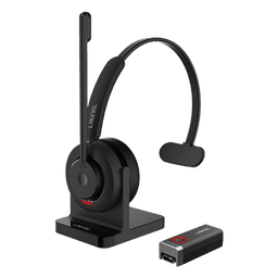 Diadema Inalámbrica / DECT 6.0 + Bluetooth 5.3 / Micrófono Rotable / Audio HD / Cancelación IA / Base de Carga
