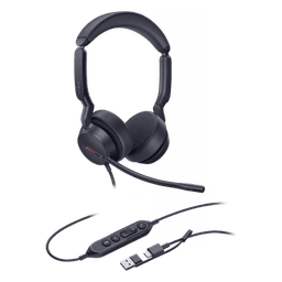 Yealink UH44 Dual, versión UC, cancelación de ruido con IA USB-C/A con indicador de ocupado