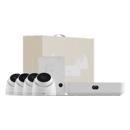UniFi Protect UNVR Instant Kit – Solución Todo en Uno con NVR Instant, 4 Cámaras G5 Turret Ultra y Disco Duro de 1 TB para una Configuración Rápida y Sencilla