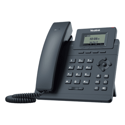 Teléfono IP Empresarial / Pantalla LCD 2.3" / 1 Cuenta VoIP / Dual Ethernet 10/100 Mbps / PoE / Conferencia 5 Participantes