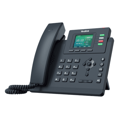 Teléfono IP / 4 Líneas SIP / Pantalla LCD 2.4" / Dual Gigabit Ethernet / PoE / Conferencia 5 Participantes