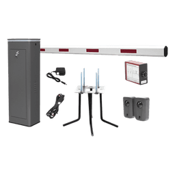 Barrera Vehicular Derecha / Brazo 5.5 m (18 ft) / Corona LED / 150 Ciclos/Hora / Apertura 6 Segundos / Uso Semi-Intensivo