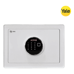 Caja Fuerte Electrónica / Apertura Biométrica, Código y Llave / Puerta Acero 4 mm / 2 Bulones 20 mm / 50 Huellas / Alarma Intrusión / Luz Interna LCD