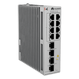 Switch Industrial / 8 Puertos RJ45 Gigabit / 2 SFP + 2 SFP+ 10G / Montaje Riel DIN / Fuente Redundante 1+1 / IP40 / -40°C a 75°C
