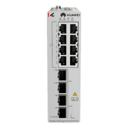 Switch Industrial PoE+ / 8 Puertos Gigabit / 2 SFP + 2 SFP+ 10G / Riel DIN / Redundancia 1+1 / -40 a 75°C / IP40