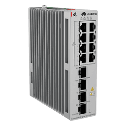Switch Industrial PoE+ / 8 Puertos Gigabit / 2 SFP + 2 SFP+ 10G / Riel DIN / Redundancia 1+1 / -40 a 75°C / IP40