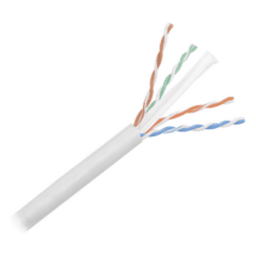 Bobina de Cable UTP 305 Metros (1000 Pies) de Cobre, NetKey, Reelex, Gris, Categoría 6 (24 AWG), 1000Mbps, PVC (CM), de 4 Pares