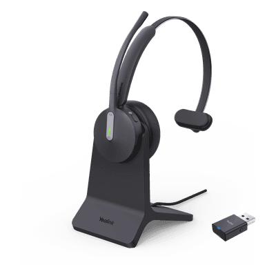 Diadema Inalámbrica WH64 Hybrid Mono de Yealink con Certificación Teams y Busylight Integrado