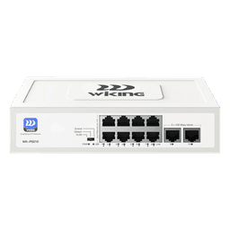 Switch PoE No Administrable / 8 Puertos 10/100 Mbps PoE af/at / 2 Puertos Uplink 10/100 Mbps / Presupuesto PoE 76 W / Alcance PoE 250 m (820.2 ft)