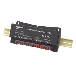 Fuente de Poder / 16 Canales / Salida Ajustable 12/13.5/15 Vcc / 16 A / 48 W / Montaje en Pared / -20°C a 70°C