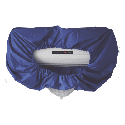 Cubierta Protectora para Aire Acondicionado Exterior / Material PU Impermeable / Circunferencia 3.2 m (10.5 ft) / Drenaje Externo / Correa Elástica de Seguridad / Peso 0.57 kg