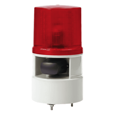 Baliza LED con Sirena / 5 Tonos 105 dB / 4 Modos de Destello / 110-220 VCA / IP54 / -30°C a +50°C