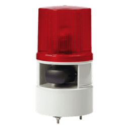 Baliza LED con Sirena / 5 Tonos 105 dB / 4 Modos de Destello / 110-220 VCA / IP54 / -30°C a +50°C