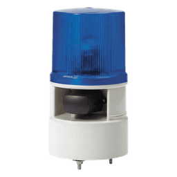 Baliza LED con Sirena / 5 Tonos 105 dB / 4 Patrones Destello / 110-220 VCA / Azul / IP Industrial