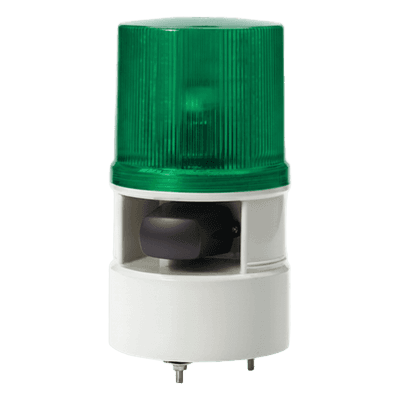 Baliza LED con Sirena / 5 Tonos 105 dB / 4 Patrones de Destello / 110-220 VCA / IP54