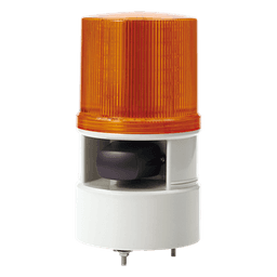 Baliza Indicadora Industrial / LED Ámbar / Sirena 105 dB / 5 Tonos / 4 Patrones / 12-24 VCD / IP Resistente a Vibraciones