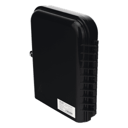 Caja de Empalme FTTx / 24 Fusiones / Splitter 1x8 SC/APC / 8 Acopladores SC/APC / 3 Puertos Troncal / IP65 / Interior-Exterior