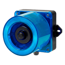Baliza LED con Sirena Electrónica / 31 Tonos / 123 dB / LED Azul / IP66 / 12-24 VCD / -50°C a +50°C