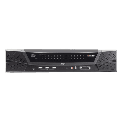 Switch KVM over IP Cat 5 | Hasta 64 Puertos | Resolucion Full HD 1920x1200 | Dual NIC Gigabit | Virtual Media USB 2.0 | FIPS 140-2 Level 1 | Cascada hasta 512 Equipos | Administracion Centralizada CC2000