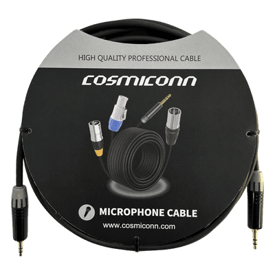 Cable 3.5mm a 3.5mm, conectores color negro MTP3C-BG, length 5m