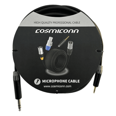 Cable 6.35mm a 3.5mm, conectores color negro MP3X-B - MTP3C-BG, length 5m