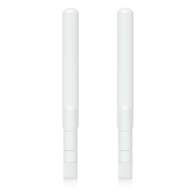 Par de Antenas Omnidireccionales Ideales para el UK-Ultra. Incluye dos Antenas de Doble Banda con 3 dBi en 2.4 GHz y 4 dBi en 5 GHz