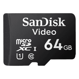 Memoria microSD SanDisk 64GB / Alta Resistencia / Videovigilancia / Clase 10
