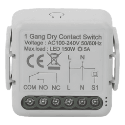 ZigBee Modulo switch relevador salida de Contacto Seco /  100-240V / 5A / 150W LED 
