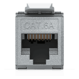 Keystone Jack Cat6A Tipo Toolless para Terminación sin Herramientas, Instalación Snap-In en Patch Panel, Paquete con 12 Piezas
