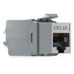 Keystone Jack Cat6A Tipo Toolless para Terminación sin Herramientas, Instalación Snap-In en Patch Panel, Paquete con 12 Piezas