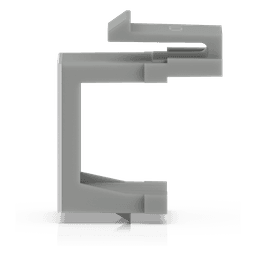 Insertos Ciegos Keystone Pass-Through para Patch Panel Blank, Diseño con Orificio para Paso de Cable, Instalación Snap-In, Paquete con 12 Piezas
