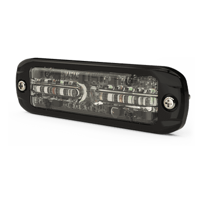 Luz de Advertencia LED Exterior / 18 LEDs / Tricolor Rojo-Azul-Blanco / Montaje Superficial / 12-24 VDC / 9-36 VDC / Óptica 360°
